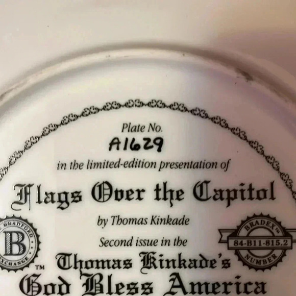 Flags over the Capitol by Thomas Kincaid 2002 - Picture 3 of 3